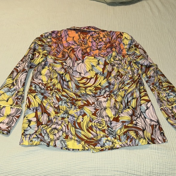 Anthropologie flannel Pajama set size Medium - Picture 8 of 9